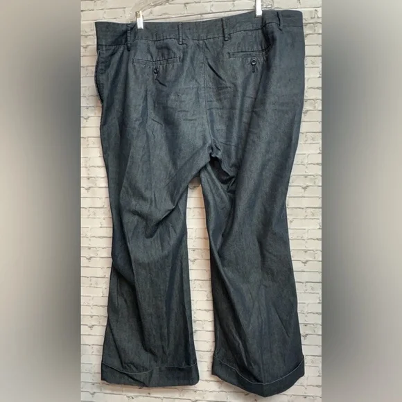 Apostrophe Womens Size 24WP Cuffed Denim Dark Blue Jeans - Picture 3 of 13